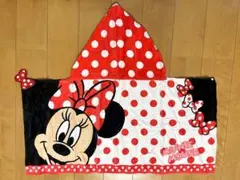 ミニーマウス フード付きタオル