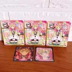 鬼滅の刃 甘露寺蜜璃 シール 5点 セット