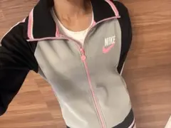 NIKE ナイキ トラックジャケット グレー ピンク