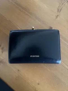 JIL SANDER ブラックレザー二つ折り財布のサムネイル