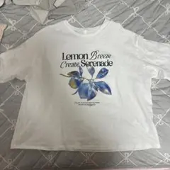 H&M プリントTシャツ ホワイト XL