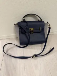 Falchi New York ショルダーバッグ ネイビー×グレー