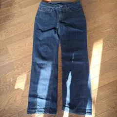 ダークブルー ストレートデニム