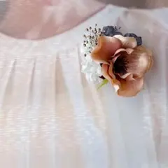 親子コサージュ　コサージュ卒業式　フォーマルスーツワンピース　ブローチ　髪飾り