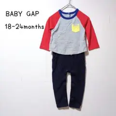 【美品】BABY GAP ギャップ 18-24 90cm カバーオール