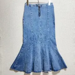 スプレイ　プレミアム/デニムロングスカート/マーメイドライン/ストレッチあり