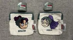 忍たま乱太郎スクエアポーチ　立花仙蔵　潮江文次郎(ミニブック付き)