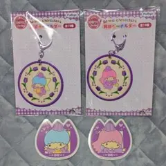 サンリオ ナムコで推し色！ カラフルチューリップ 刺繍キーホルダー キキララ