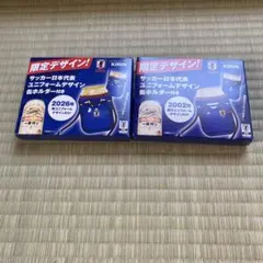 KIRIN サッカー日本代表ユニフォームデザイン缶ホルダー２個のサムネイル