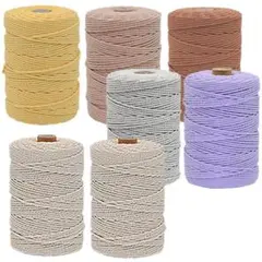 mimoza様専用 マクラメ糸 マクラメ ロープ 200m 3mm幅 7個組