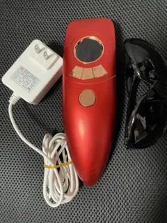 脱毛器 赤色 本体 充電器・サングラス付き