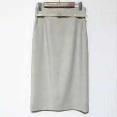 green label relaxing ベルト付きタイトスカート