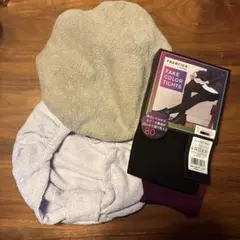 FRANTICA FAKE COLOR TIGHTS とsleepキャップセット