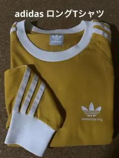 adidas スケートボード Tシャツ イエロー