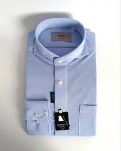 【新品】ONLY ACTIVEニットジャージー スナップボタン サックス 首38