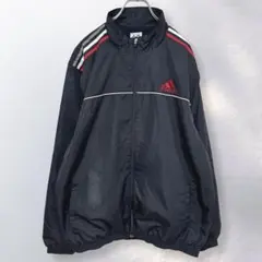 アディダス 2way ナイロンジャケット ウインドブレーカー ベスト 《i683