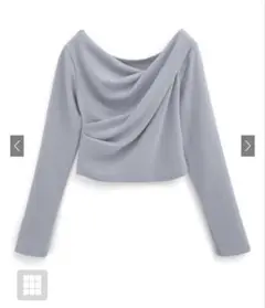 GRL 新品未使用タグ付き　3Wayドレープカシュクールトップス[dk1261]