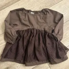 mirror bae. ブラウン シャツ 90cm