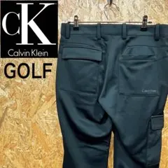 送料無料 カルバンクライン プリントロゴ ゴルフ ゆるだぼ00s カーゴ パンツ