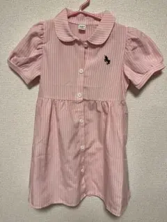 SHEIN ピンク ストライプ 半袖ワンピース 5Y