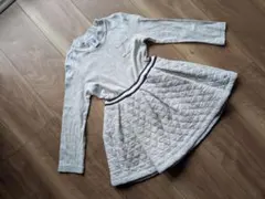 プチバドー　キルティング長袖ワンピース