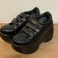 Zipper 厚底スニーカー ブラック Sサイズのサムネイル