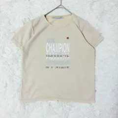 Champion チャンピオン Tシャツ ベージュ ロゴプリント S 半袖のサムネイル