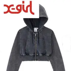 美品‼️X-girl セットアップ COMPACT ZIP UP HOODIE
