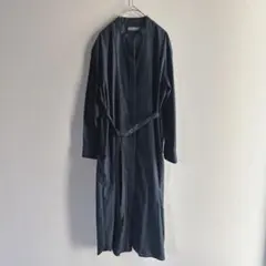 【美品】A DAY IN THE LIFE シャツワンピース　ネイビー　Lサイズ