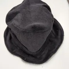 新品ブラック コーデュロイ帽子 バケットハット