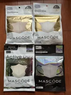 MASCODE マスク Mサイズ 4種セットのサムネイル