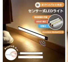 センサーライト LED人感 usb充電 3段階調色のサムネイル
