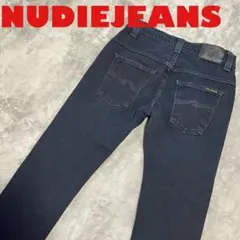 ★ブラックイタリア製★NUDIEJEANS ブラックTHIN FINN スキニー