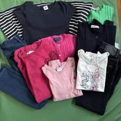 キッズ服セット (familiar カーディガン付き)