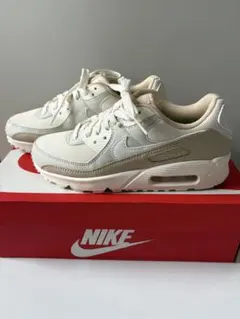 NIKE AIRMAX 90 ホワイト×ベージュ　24.0cm 新品