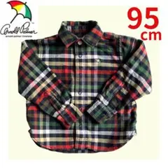 アーノルドパーマー　チェック　シャツ　長袖　95cm