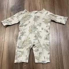petit main 70cm ロンパース 淡色 ファスナー ナチュラル