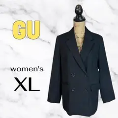 美品✨【GU】ダブルブレストジャケットZ ストレッチ　テーラード　ブラック　XL
