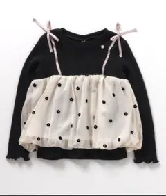 アプレレクール　花柄ドッキングトップス　130cm