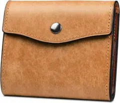 【新品】Modiko 二つ折り財布 メンズ プエブロレザー 本革 柚子色