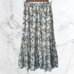 【PAUL&JOE UNIQLO】コラボ/花柄ロングスカート/M