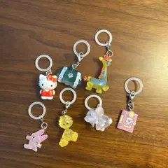 めじるしアクセサリー　7点セット　ハローキティ　スージーズー　ノンタン　明日削除