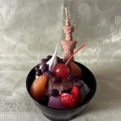 スカイツリー　あんみつ　食品サンプルのサムネイル