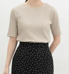 ハニーズ 半袖ボートネックＴシャツ/ベージュのサムネイル