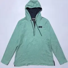 【美品】L.L.Bean ミントグリーン パーカー フーディ プルオーバー 緑