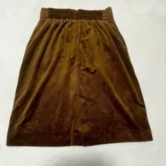 【イェッカヴェッカ】膝丈スカート（M）Aライン バックジップ フェミニン 無地のサムネイル