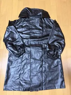 ブラックレザーコート
