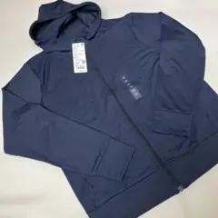 ユニクロ　エアリズム　uvカット　フルジップパーカー　ネイビー 160