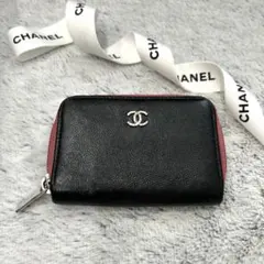 美品　CHANEL コインケース　財布　ラウンジファスナー