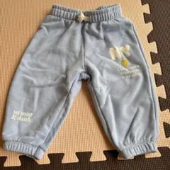 NY テニスモチーフ スウェットパンツ ライトブルー